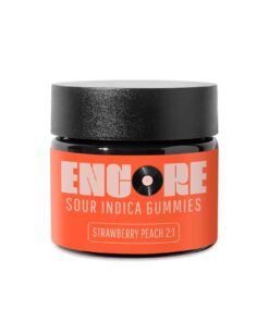 2:1 Strawberry Peach CBD THC gummies 10 pack 220mg CBD 110mg THC