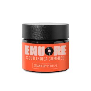 2:1 Strawberry Peach CBD THC gummies 10 pack 220mg CBD 110mg THC